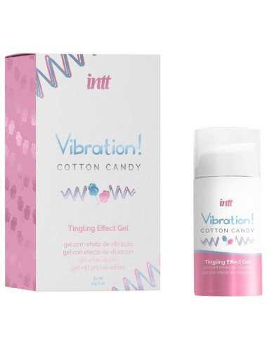 INTT - POWERFUL INTIMATE STIMULANT COTTON CANDY LIQUID VIBRATOR GEL 15 ML