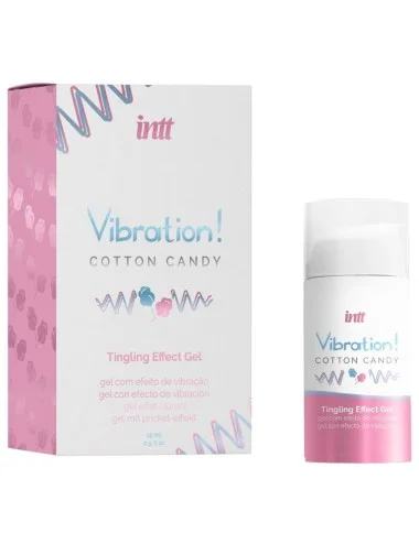 INTT - POWERFUL INTIMATE STIMULANT COTTON CANDY LIQUID VIBRATOR GEL 15 ML