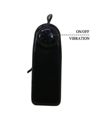 PRETTY LOVE - HARNESS BRIEFS STARKS MULTI-SPEED VIBRATION DILDO 17,5 CM LIGHT BROWN