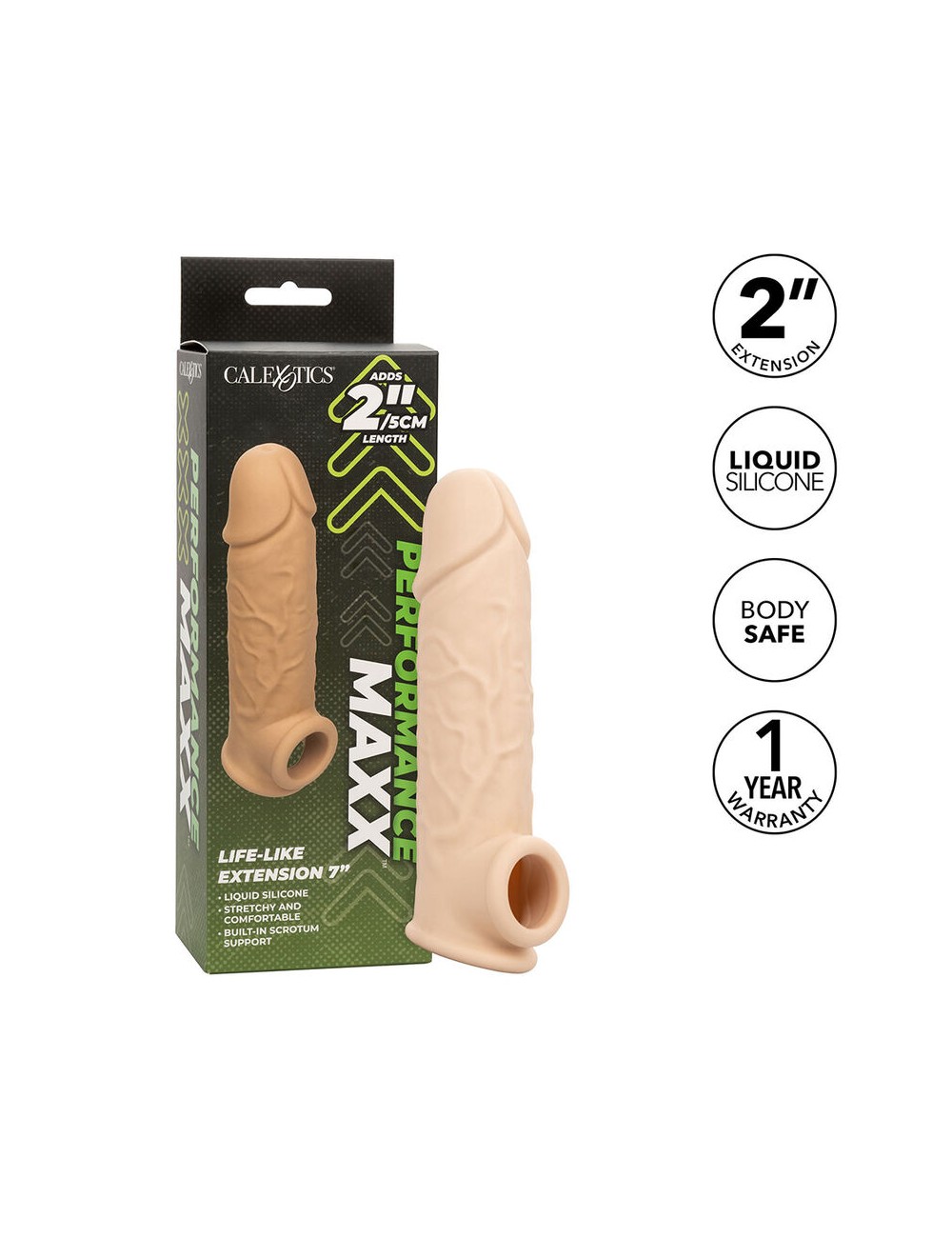 CALIFORNIA EXOTICS - PERFORMANCE MAXX LIFE-LIKE EXTENSION 7 LIGHT SKIN