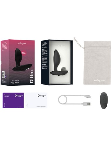 WE-VIBE - DITTO+ ANAL PLUG VIBRATOR BLACK