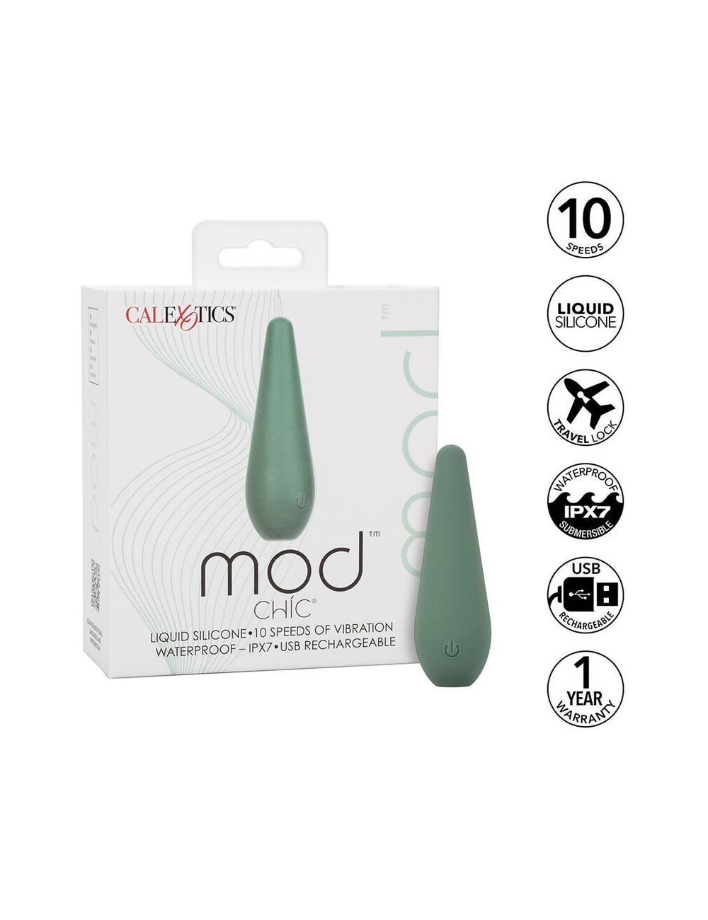 CALIFORNIA EXOTICS - MOD CHIC STIMULATOR GREEN