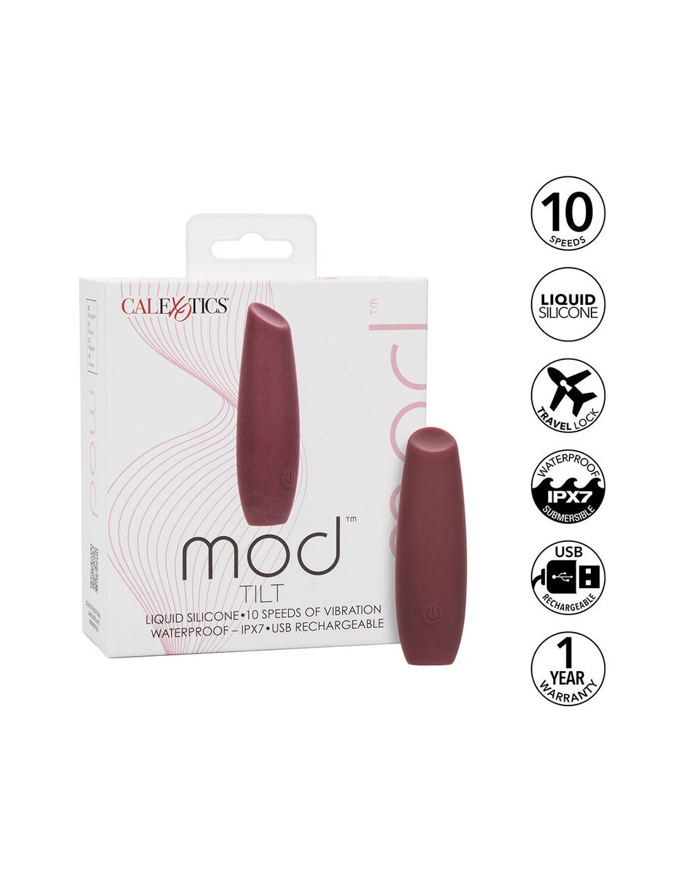 CALIFORNIA EXOTICS - MOD TILT STIMULATOR RED CALIFORNIA EXOTICS - MOD TILT STIMULATOR RED