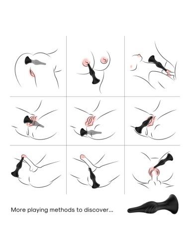 ARMONY - VIBRATOR & ANAL PLUG REMOTE CONTROL BLACK