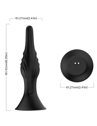 ARMONY - VIBRATOR & ANAL PLUG REMOTE CONTROL BLACK