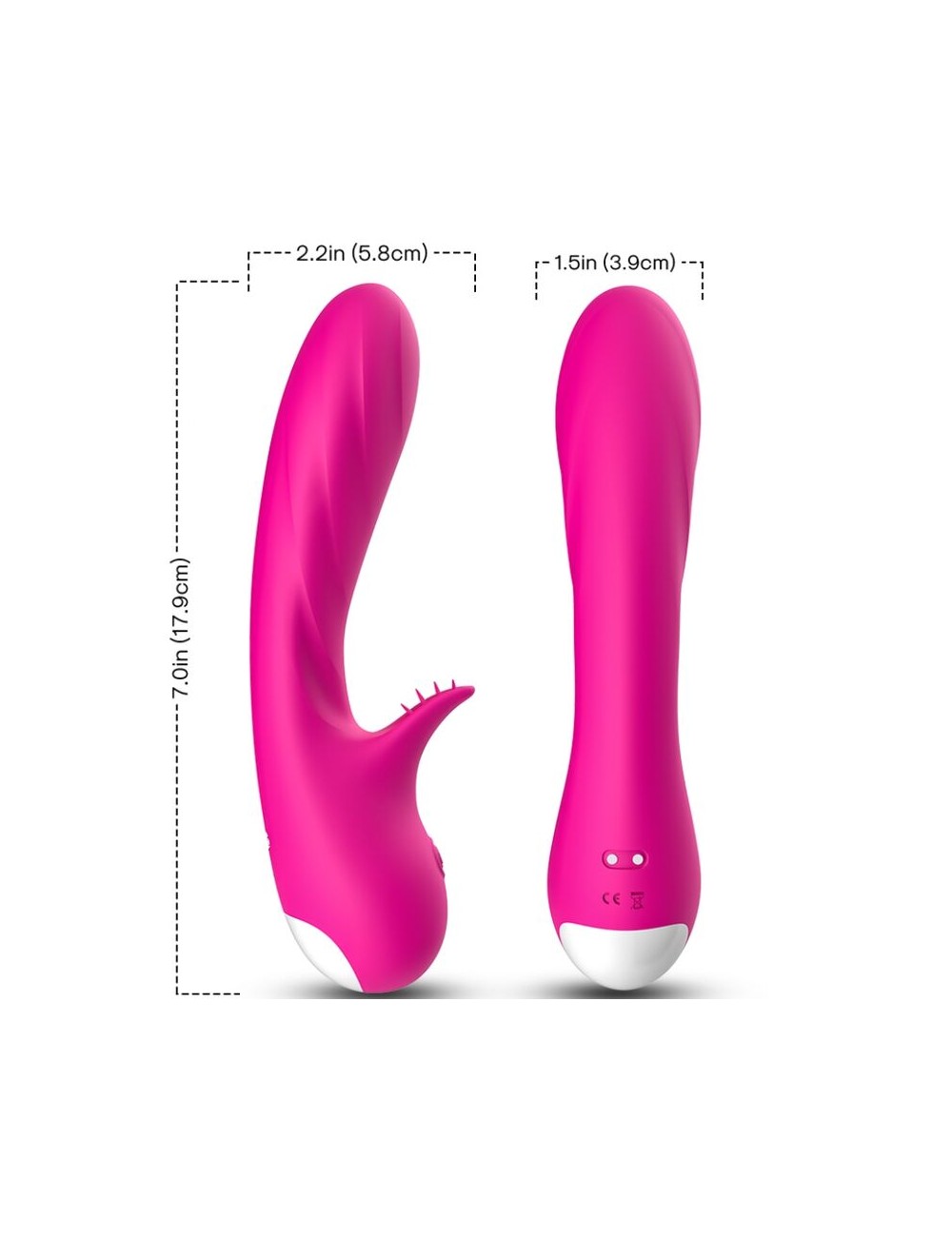 ARMONY - ROMANCE VIBRATOR WITH STIMULATOR FUCHSIA