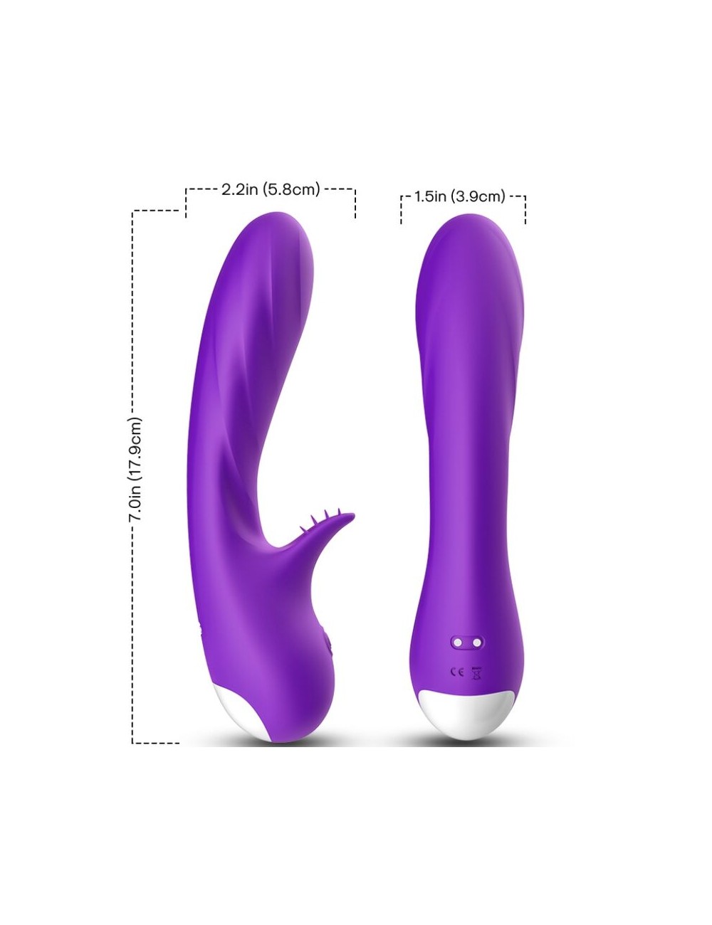 ARMONY - ROMANCE VIBRATOR WITH STIMULATOR PURPLE