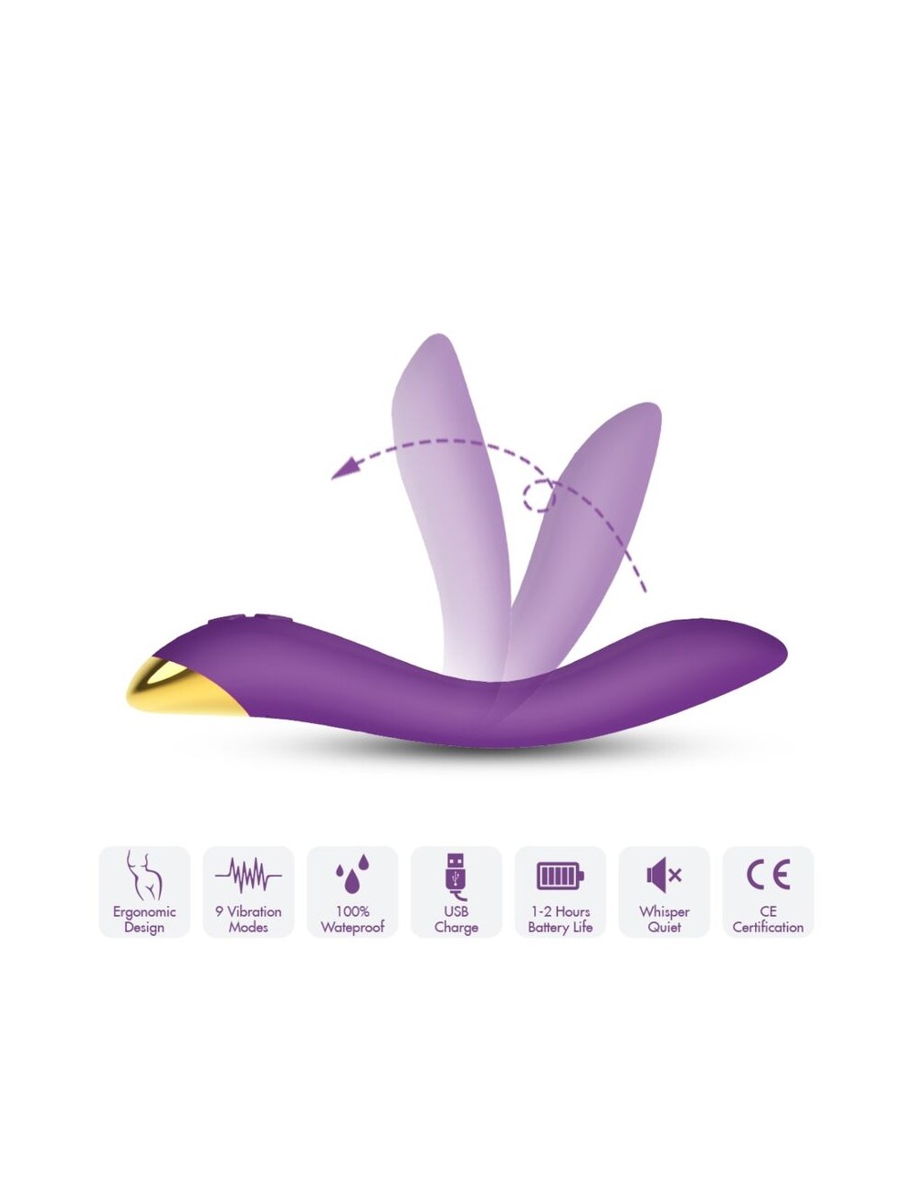 ARMONY - FLAMINGO VIBRATOR MULTIPOSITION PURPLE
