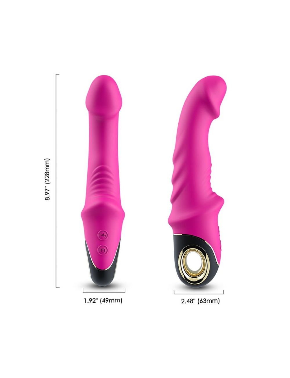 ARMONY - JOYBLADE DILDO VIBRATOR ROTATOR FUCHSIA