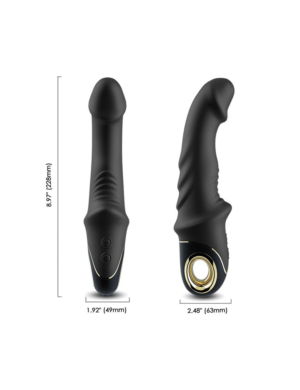 ARMONY - JOYBLADE DILDO VIBRATOR ROTATOR BLACK