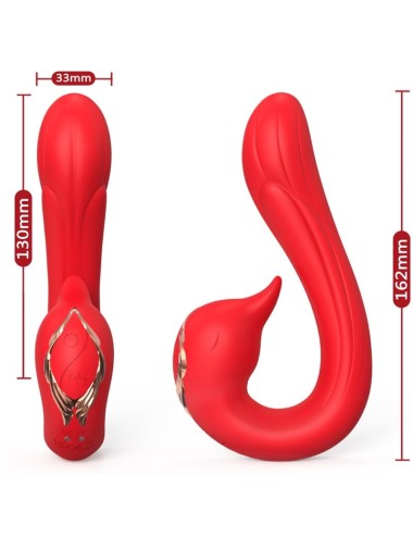 ARMONY - DELFIN VIBRATOR MULTIPOSITION & HEAT EFFECT RED