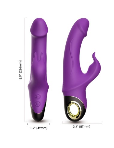 ARMONY - METEROR DILDO VIBRATOR RABBIT ROTATOR PURPLE