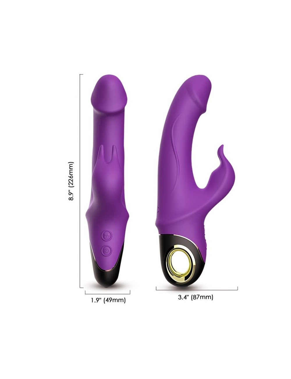ARMONY - METEROR DILDO VIBRATOR RABBIT ROTATOR PURPLE