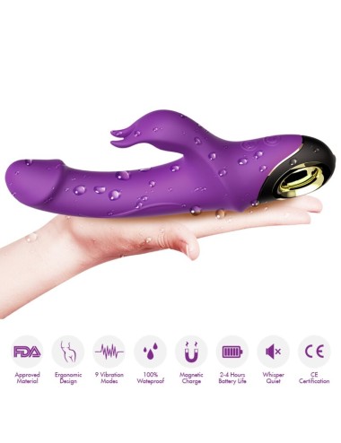 ARMONY - METEROR DILDO VIBRATOR RABBIT ROTATOR PURPLE