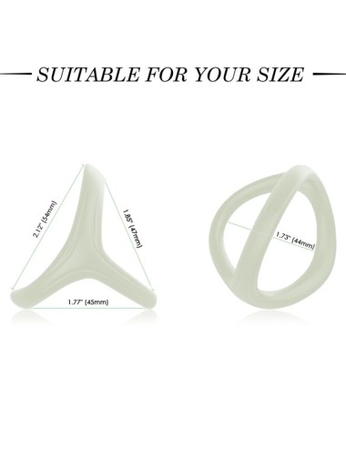 ARMONY - TRESOR DOUBLE SILICONE RING LUMINOUS