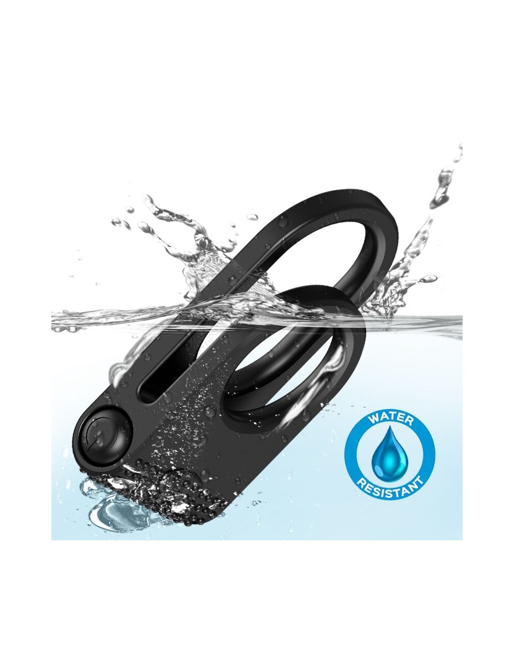 ARMONY - TWINS DOUBLE VIBRATOR RING FOR COUPLES BLACK