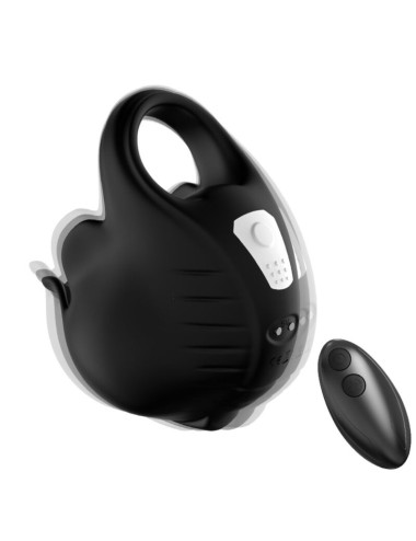 ARMONY - CUPPING VIBRATOR RING REMOTE CONTROL BLACK