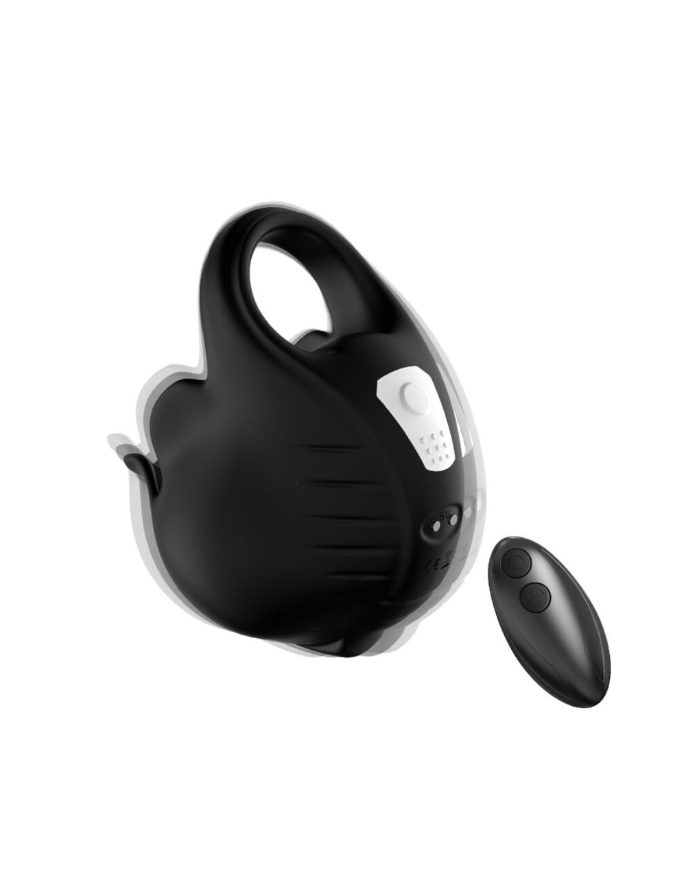 ARMONY - CUPPING VIBRATOR RING REMOTE CONTROL BLACK