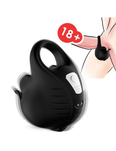 ARMONY - CUPPING VIBRATOR RING REMOTE CONTROL BLACK