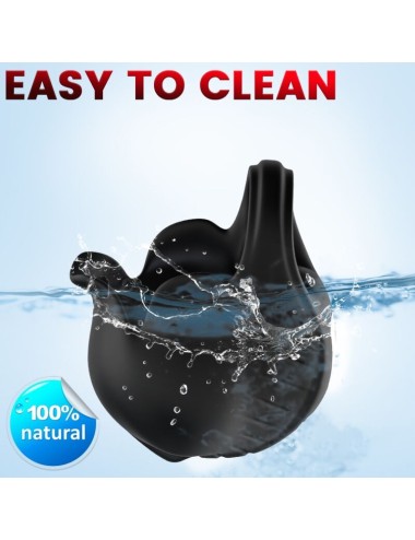 ARMONY - CUPPING VIBRATOR RING REMOTE CONTROL BLACK