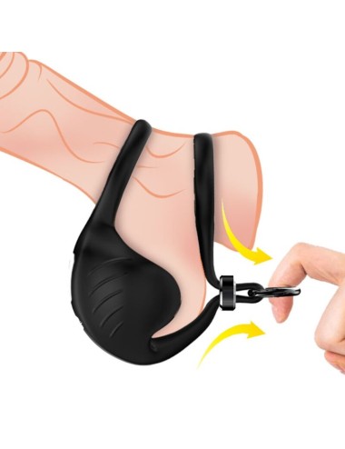 ARMONY - MANTA SCROTUM VIBRATOR RING BLACK