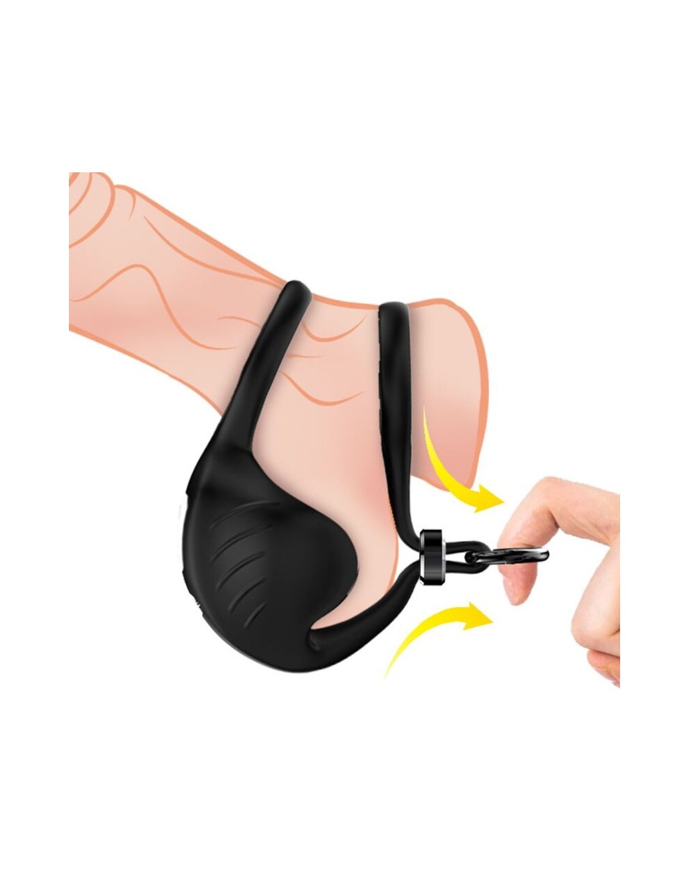 ARMONY - MANTA SCROTUM VIBRATOR RING BLACK