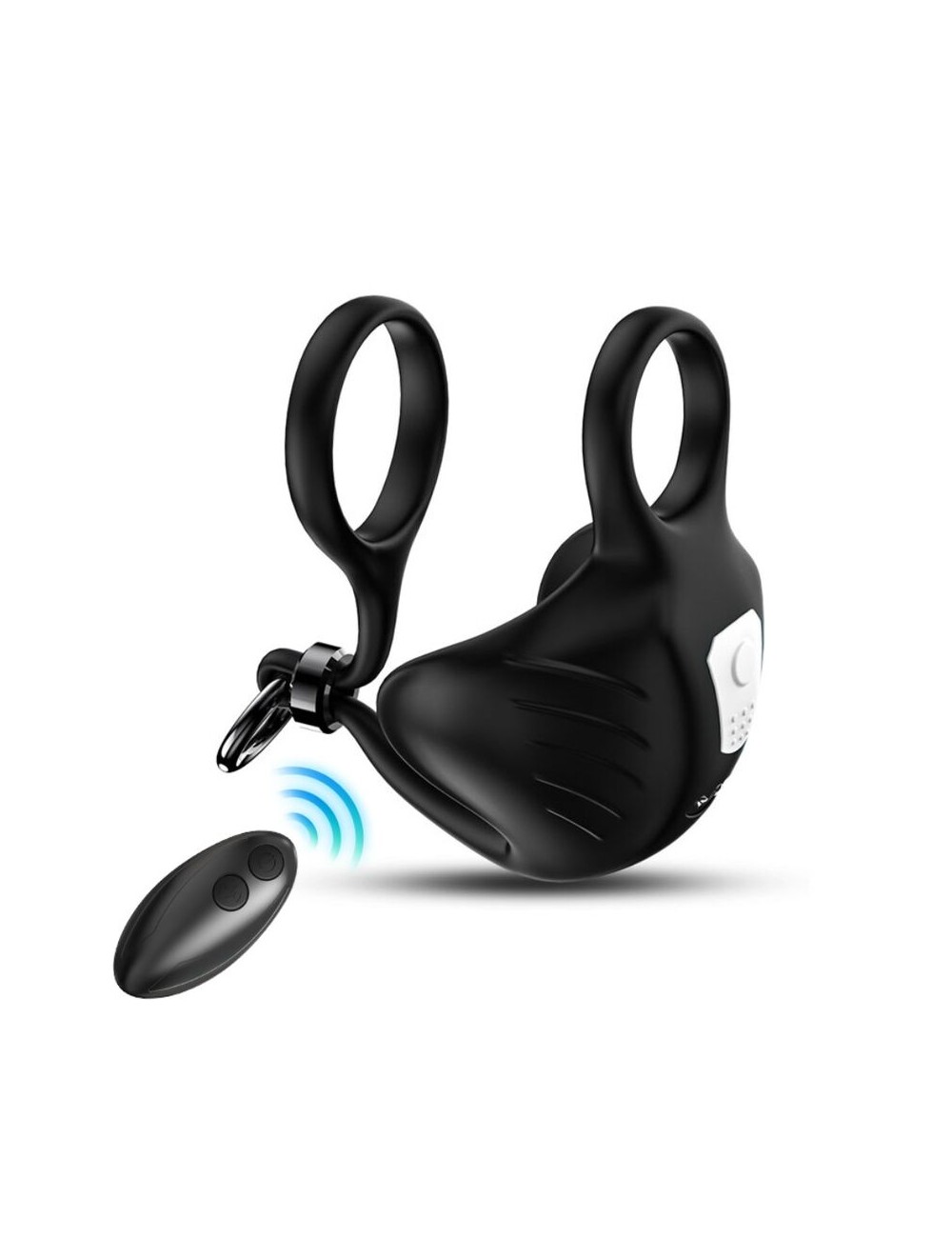 ARMONY - MANTA SCROTUM VIBRATOR RING REMOTE CONTROL BLACK