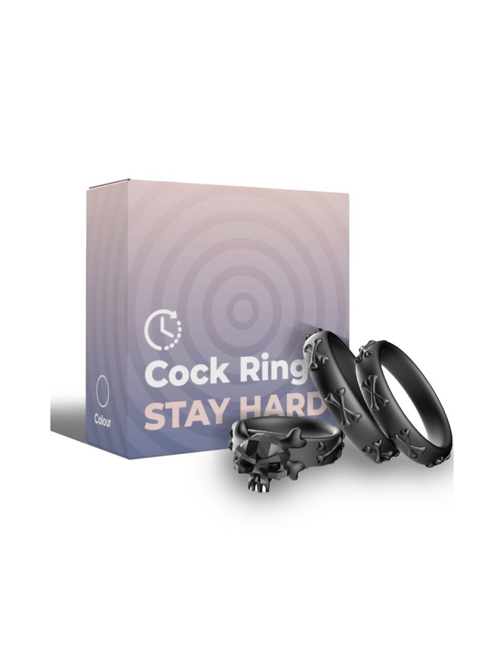ARMONY - RINGS CALAVERA SILICONE BLACK