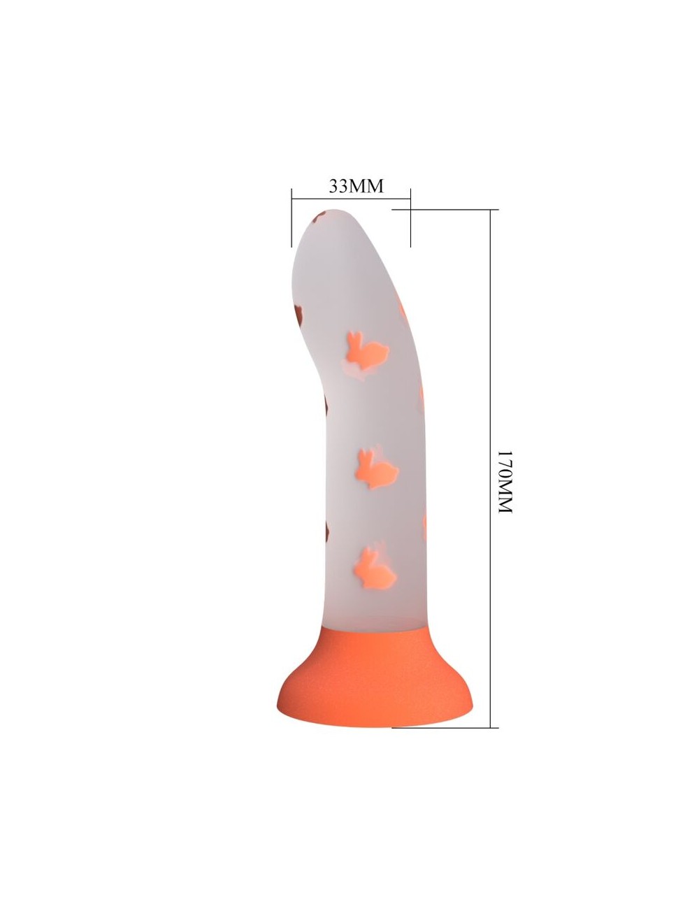 PRETTY LOVE - MAGICAL NIGHTFALL DILDO WITHOUT VIBRATION LUMINOUS ORANGE PRETTY LOVE - MAGICAL NIGHTFALL DILDO WITHOUT VIBRATION LUMINOUS ORANGE