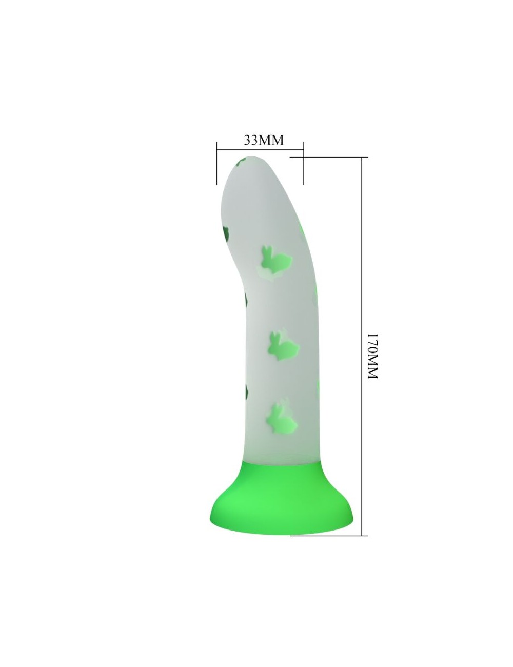 PRETTY LOVE - MAGICAL NIGHTFALL DILDO WITHOUT VIBRATION LUMINOUS GREEN PRETTY LOVE - MAGICAL NIGHTFALL DILDO WITHOUT VIBRATION LUMINOUS GREEN