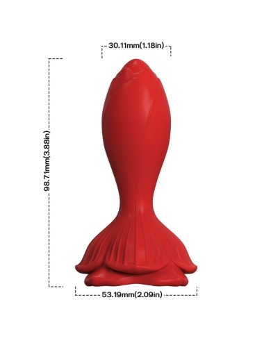 ARMONY - PINK VIBRATOR & ANAL PLUG SMALL REMOTE CONTROL RED
