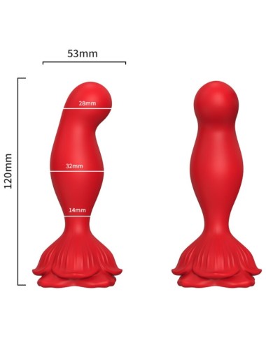 ARMONY - PINK VIBRATOR & ANAL PLUG REMOTE CONTROL RED