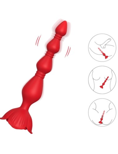 ARMONY - PINK VIBRATOR PAGODA & ANAL PLUG RED