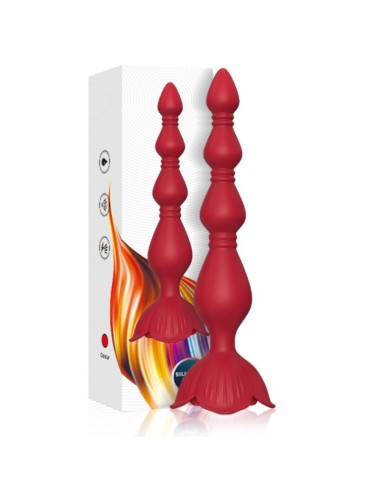 ARMONY - PINK VIBRATOR PAGODA & ANAL PLUG RED