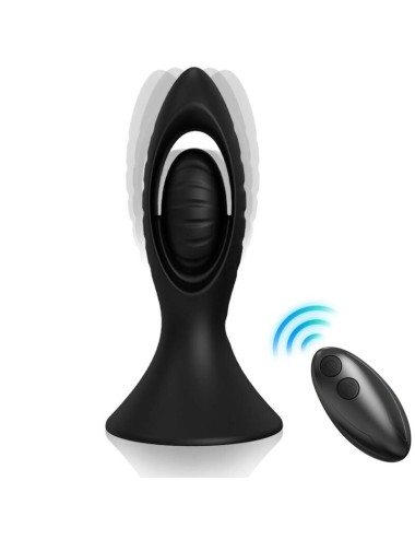 ARMONY - VIBRATOR & ANAL PLUG SILICONE BLACK