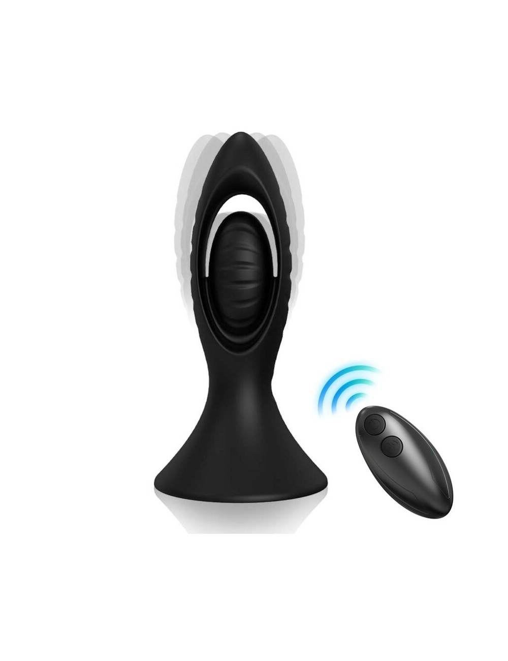 ARMONY - VIBRATOR & ANAL PLUG SILICONE BLACK