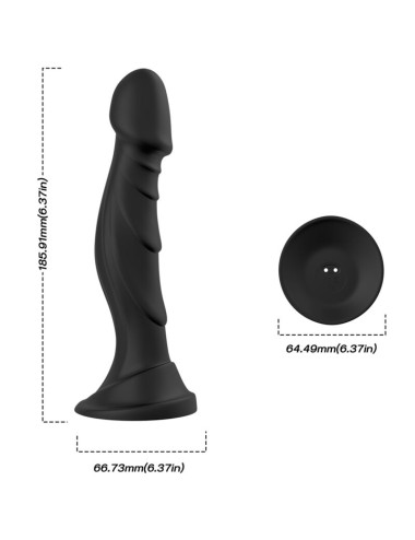 ARMONY - DILDO VIBRATOR & ANAL PLUG REMOTE CONTROL BLACK