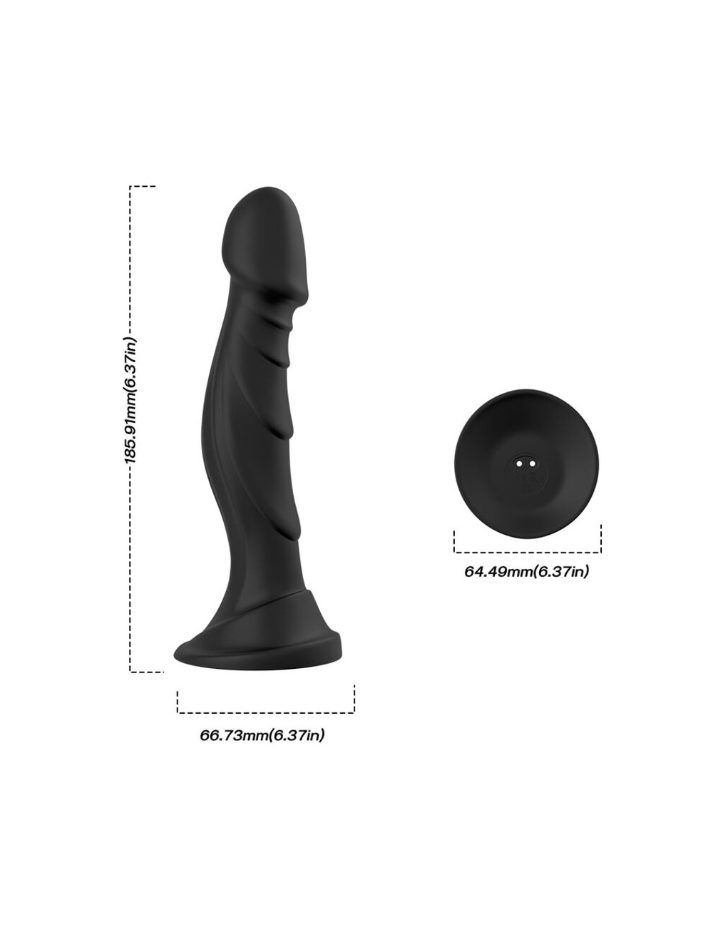 ARMONY - DILDO VIBRATOR & ANAL PLUG REMOTE CONTROL BLACK