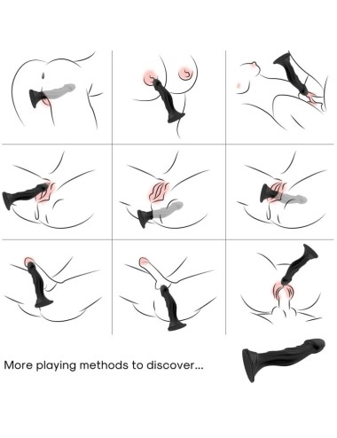 ARMONY - DILDO VIBRATOR & ANAL PLUG REMOTE CONTROL BLACK