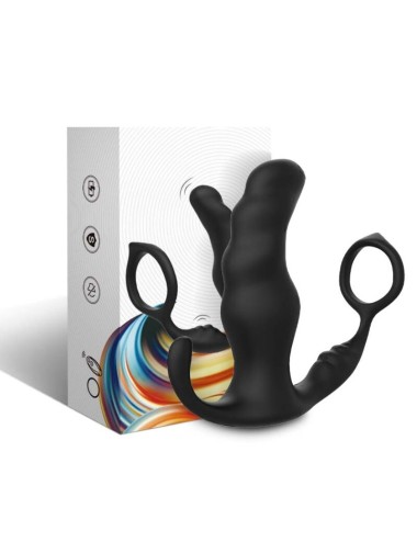 ARMONY - KNIGHT VIBRATOR ANAL PROSTATE & RING REMOTE CONTROL BLACK