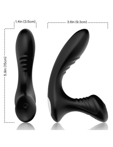 ARMONY - STORM VIBRATOR ANAL PROSTATE & PLUG REMOTE CONTROL BLACK