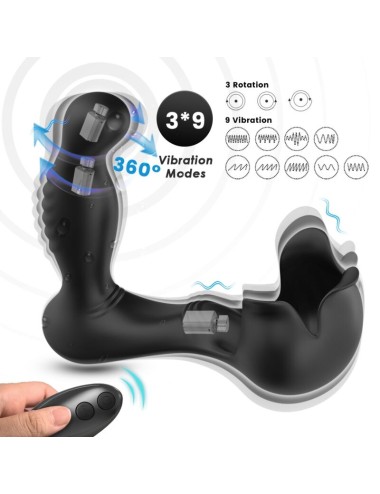 ARMONY - SURROUND VIBRATOR ANAL & STIMULATOR TESTICULOS REMOTE CONTROL BLACK