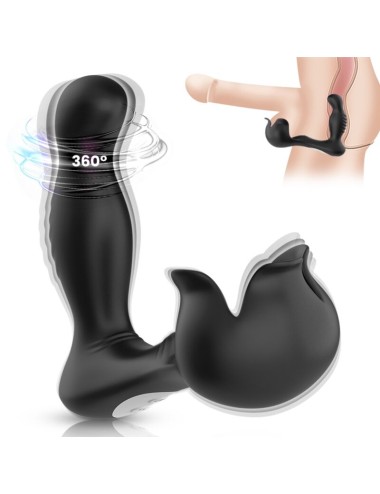 ARMONY - SURROUND VIBRATOR ANAL & STIMULATOR TESTICULOS REMOTE CONTROL BLACK