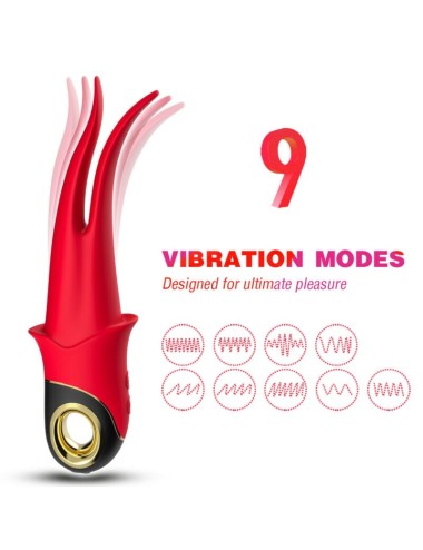 ARMONY - SHADOW VIBRATOR DOUBLE-HEAD TEASING RED