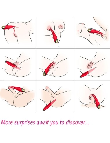 ARMONY - SHADOW VIBRATOR DOUBLE-HEAD TEASING RED