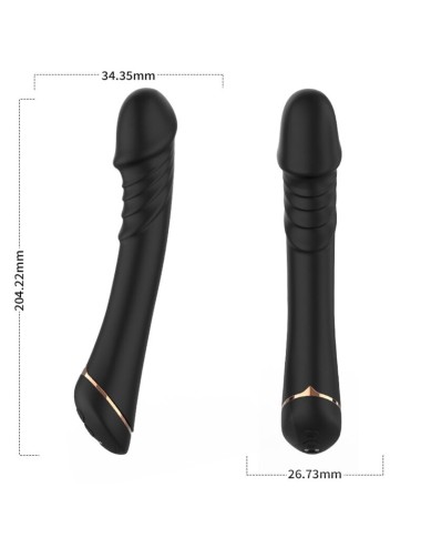 ARMONY - DILDO VIBRATOR SILICONE BLACK