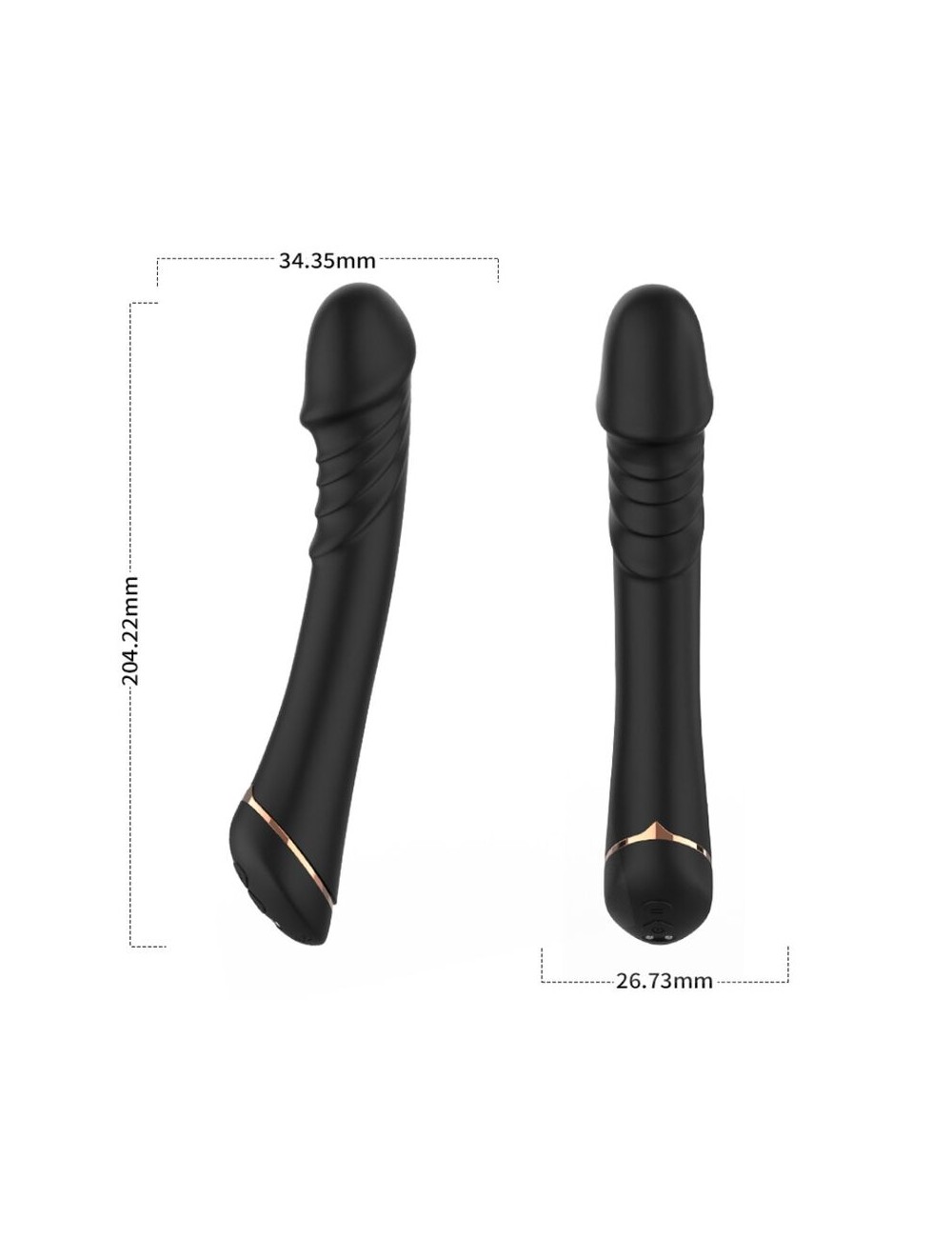 ARMONY - DILDO VIBRATOR SILICONE BLACK