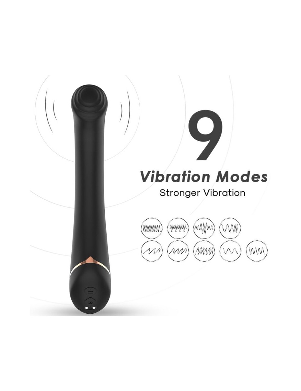 ARMONY - VIBRATOR FALT HEAD SILICONE BLACK