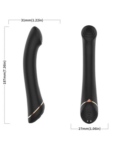 ARMONY - VIBRATOR FALT HEAD SILICONE BLACK