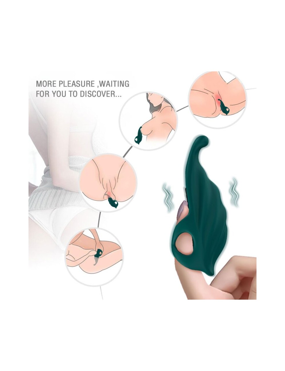 ARMONY - FINGER STIMULATOR & VIBRATOR GREEN